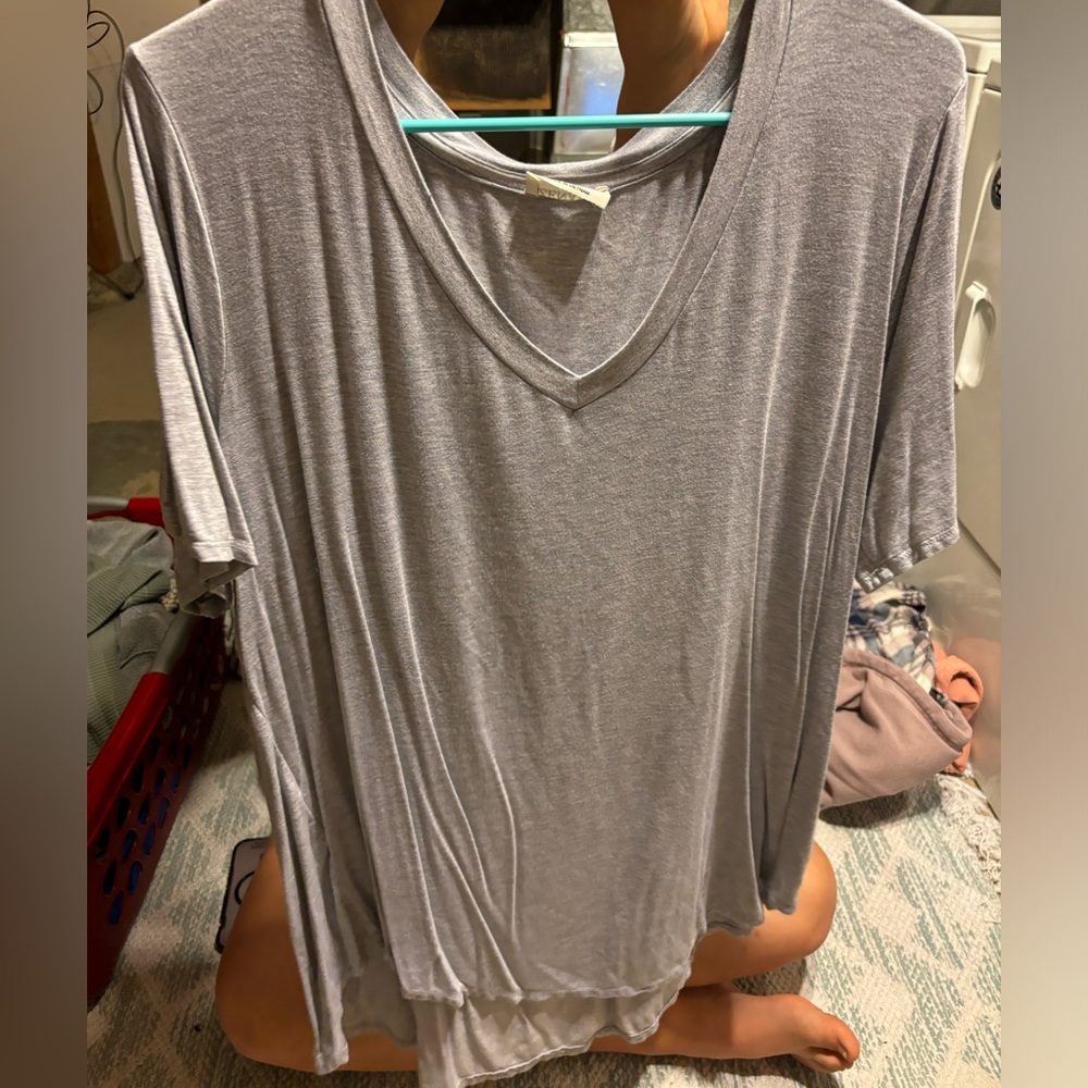 Grey zenana top